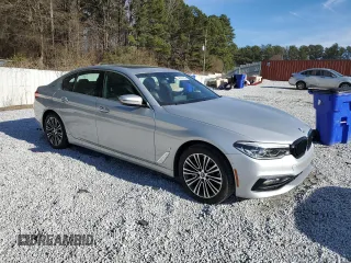 2018 BMW 5 Series 530e xDrive with VIN WBAJB1C57JB084218, listed as a Copart auction lot 46308145 with 80,884 mi miles and Clean Title. Bid and sale history available at carsss.com. Image 4.