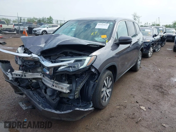 2019 Honda Pilot EX-L with VIN 5FNYF6H57KB053786, listed as a IAAI auction lot 42161832 with 89,326 mi miles and . Bid and sale history available at carsss.com. Image 17.