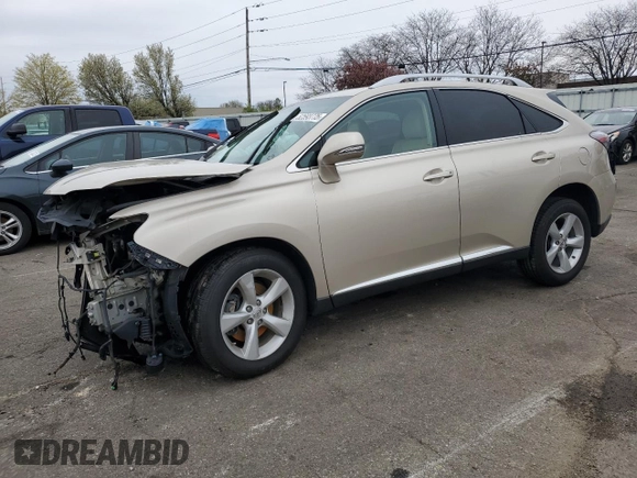 2012 Lexus RX 350 with VIN 2T2BK1BA5CC147158, listed as a Copart auction lot 52593775 with 0 mi miles and Salvage Title. Bid and sale history available at carsss.com. Image 1.