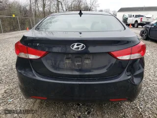2011 Hyundai Elantra GLS PZEV with VIN 5NPDH4AE9BH002654, listed as a Copart auction lot 52573555 with 154,181 mi miles and Clean Title. Bid and sale history available at carsss.com. Image 6.