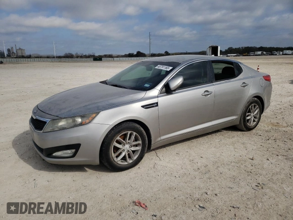 2013 Kia Optima LX with VIN 5XXGM4A70DG243690, listed as a Copart auction lot 48791165 with 0 mi miles and Salvage Title. Bid and sale history available at carsss.com. Image 1.