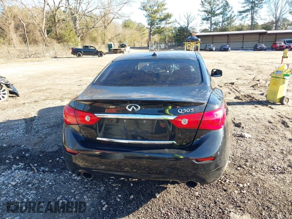 2014 Infiniti Q50 with VIN JN1BV7APXEM692303, listed as a IAAI auction lot 41325631 with 115,803 mi miles. Bid and sale history available at carsss.com. Image 16.
