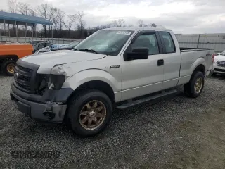 2013 Ford F-150 XL with VIN 1FTEX1EM1DFA15192, listed as a Copart auction lot 47928185 with 122,712 mi miles and Salvage Title. Bid and sale history available at carsss.com. Image 1.