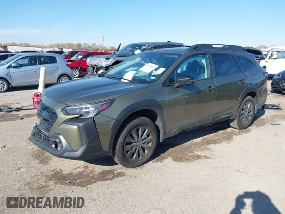 2025 Subaru Outback Onyx Edition with VIN 4S4BTALC7S3124792, listed as a IAAI auction lot 41019455 with 7,159 mi miles. Bid and sale history available at carsss.com. Image 17.