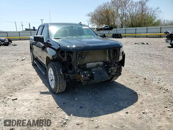 2021 Chevrolet Silverado 1500 Custom with VIN 1GCPYBEK1MZ218107, listed as a Copart auction lot 51285875 with 92,619 mi miles and Salvage Title. Bid and sale history available at DreamBid. Image 10.