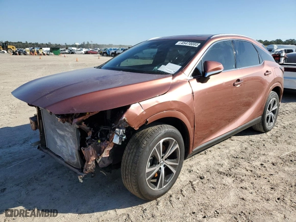 2024 Lexus RX with VIN JTJCHMAA0R2013642, listed as a Copart auction lot 45470085 with NaN miles and Salvage Title. Bid and sale history available at carsss.com. Image 1.