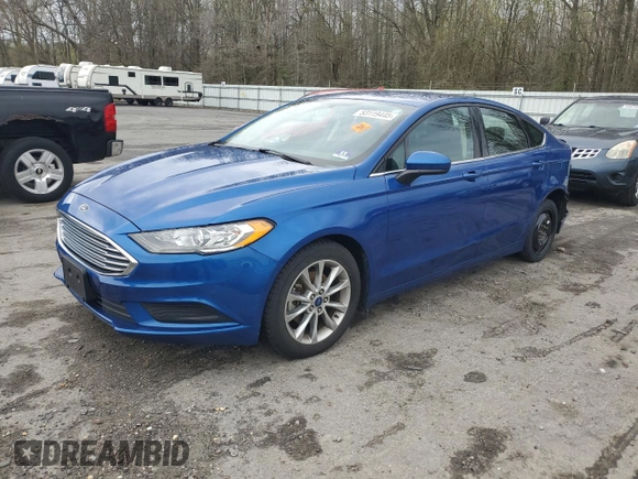 2017 Ford Fusion SE with VIN 3FA6P0H77HR414661, listed as a Copart auction lot 53119445 with 106,153 mi miles and Salvage Title. Bid and sale history available at carsss.com. Image 1.