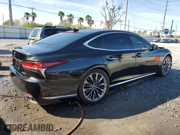 2018 Lexus LS 500 z VIN JTHB5LFF6J5006184, wystawiony jako Copart lot #46463555 z przebiegiem 34 506 mil mil oraz Szkoda całkowita • Salvage title. Historia ofert i sprzedaży dostępna na DreamBid. Obrazek 3.