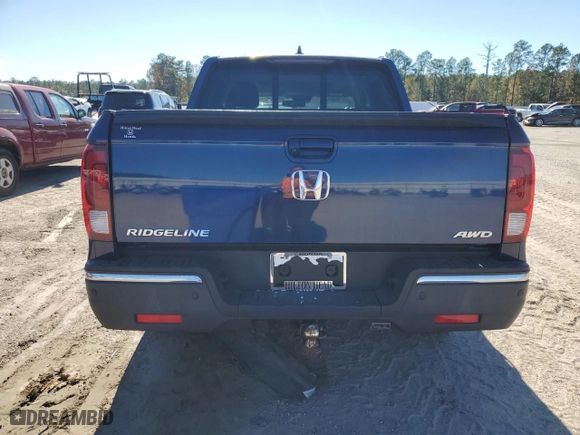 2020 Honda Ridgeline RTL-E with VIN 5FPYK3F71LB015025, listed as a Copart auction lot 81551704 with 37,015 mi miles and Salvage Title. Bid and sale history available at carsss.com. Image 6.