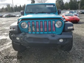 2020 Jeep Wrangler Unlimited Sport S with VIN 1C4HJXDG9LW215121, listed as a Copart auction lot 51292305 with 35,100 mi miles and Salvage title. Bid and sale history available at DreamBid. Image 5.