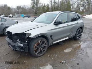 2020 BMW X3 M with VIN 5YMTS0C02L9B29984, listed as a IAAI auction lot 41655102 with 38,878 mi miles. Bid and sale history available at carsss.com. Image 2.