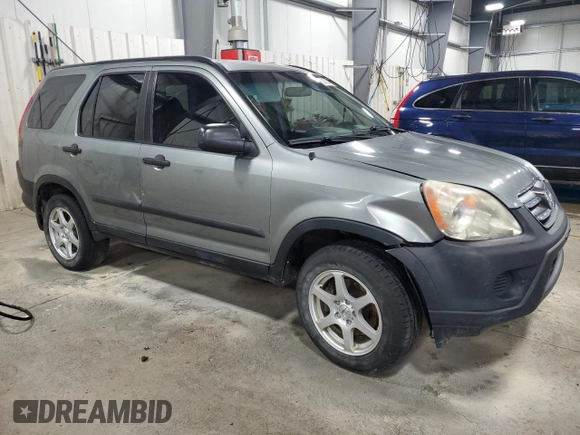 2006 Honda CR-V LX with VIN SHSRD78596U408813, listed as a Copart auction lot 52635315 with 176,933 mi miles and Salvage Title. Bid and sale history available at carsss.com. Image 4.