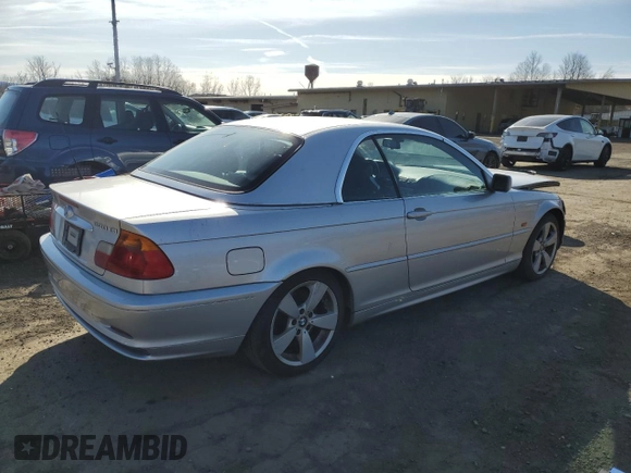 2001 BMW 3 Series 330Ci with VIN WBABS53431JU80364, listed as a Copart auction lot 48250845 with 231,367 mi miles and Non Repairable. Bid and sale history available at carsss.com. Image 3.