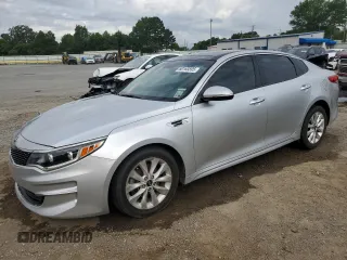 2017 Kia Optima EX with VIN 5XXGU4L3XHG145508, listed as a Copart auction lot 60163595 with 206,940 mi miles and Salvage title. Bid and sale history available at DreamBid. Image 1.