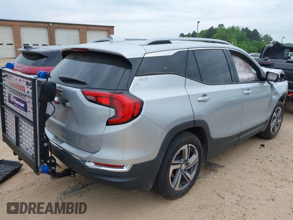 2020 GMC Terrain SLT z VIN 3GKALPEV3LL307876, wystawiony jako IAAI lot #42124480 z przebiegiem Nie podano mil oraz . Historia ofert i sprzedaży dostępna na DreamBid. Obrazek 4.