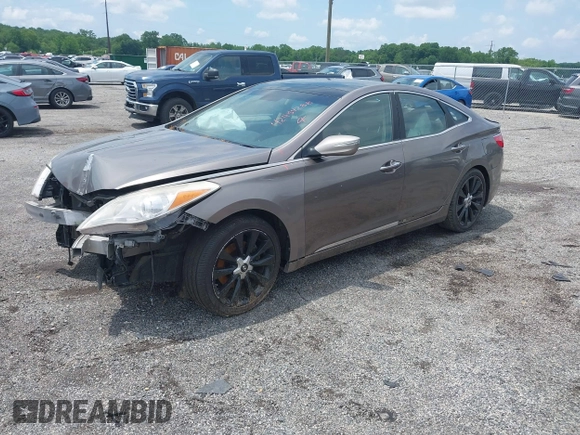 2013 Hyundai Azera with VIN KMHFH4JG2DA263558, listed as a IAAI auction lot 42434288 with 147,282 mi miles and . Bid and sale history available at DreamBid. Image 2.