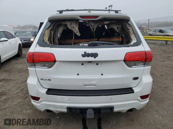 2015 Jeep Grand Cherokee Overland with VIN 1C4RJFCG8FC174325, listed as a Copart auction lot 51074475 with Not Provided miles and Salvage Title. Bid and sale history available at carsss.com. Image 6.