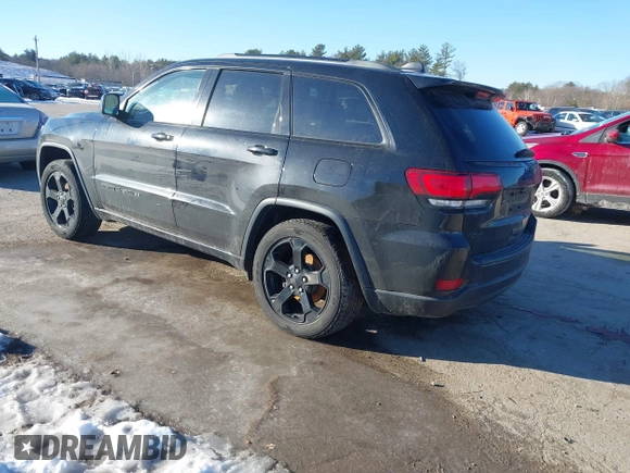 2018 Jeep Grand Cherokee Laredo E with VIN 1C4RJFAGXJC375588, listed as a IAAI auction lot 41406344 with 69,989 mi miles. Bid and sale history available at carsss.com. Image 3.