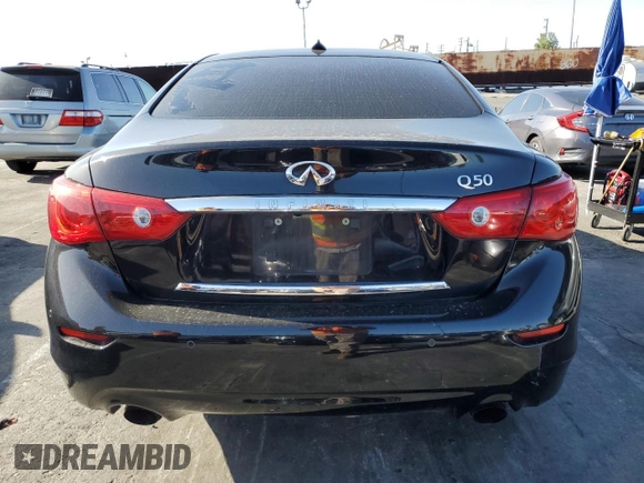 2014 Infiniti Q50 Hybrid Premium with VIN JN1AV7APXEM691616, listed as a Copart auction lot 51646095 with 133,670 mi miles and Clean Title. Bid and sale history available at DreamBid. Image 6.