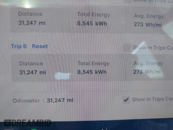 2022 Tesla Model 3 Long Range with VIN 5YJ3E1EB1NF313954, listed as a IAAI auction lot 41248187 with 31,247 mi miles and . Bid and sale history available at DreamBid. Image 7.