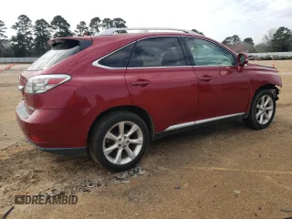 2012 Lexus RX 350 with VIN JTJZK1BA0C2412793, listed as a Copart auction lot 45292985 with 276,510 mi miles and Salvage Title. Bid and sale history available at DreamBid. Image 3.