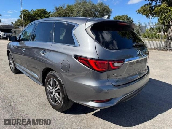 2019 Infiniti QX60 Luxe z VIN 5N1DL0MM2KC519862, wystawiony jako Copart lot #51776885 z przebiegiem 78 760 mil mil oraz Nie do naprawy. Historia ofert i sprzedaży dostępna na DreamBid. Obrazek 2.