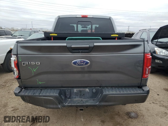2017 Ford F-150 XL with VIN 1FTEW1EG8HFB09153, listed as a Copart auction lot 50978975 with 103,706 mi miles and Salvage Title. Bid and sale history available at carsss.com. Image 6.