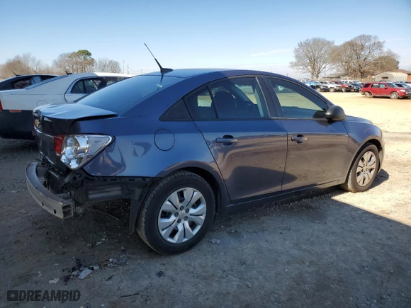 2013 Chevrolet Cruze LS with VIN 1G1PA5SH0D7241610, listed as a Copart auction lot 45356195 with 134,342 mi miles and Clean Title. Bid and sale history available at carsss.com. Image 3.