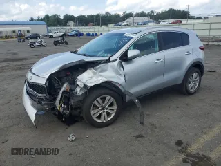2018 Kia Sportage LX with VIN KNDPMCAC3J7463997, listed as a Copart auction lot 65420105 with 131,242 mi miles and Salvage title. Bid and sale history available at DreamBid. Image 1.