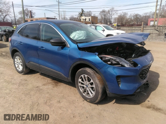 2022 Ford Escape SE with VIN 1FMCU9G61NUA91016, listed as a IAAI auction lot 41791036 with 38,134 mi miles. Bid and sale history available at carsss.com. Image 1.