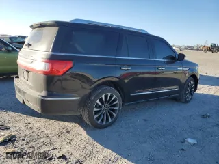 2018 Lincoln Navigator Select with VIN 5LMJJ2JT7JEL01187, listed as a Copart auction lot 77400174 with 97,513 mi miles and Salvage Title. Bid and sale history available at carsss.com. Image 3.