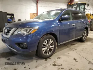 2019 Nissan Pathfinder SL with VIN 5N1DR2MM0KC615614, listed as a Copart auction lot 45390895 with 60,129 mi miles and Salvage Title. Bid and sale history available at carsss.com. Image 1.