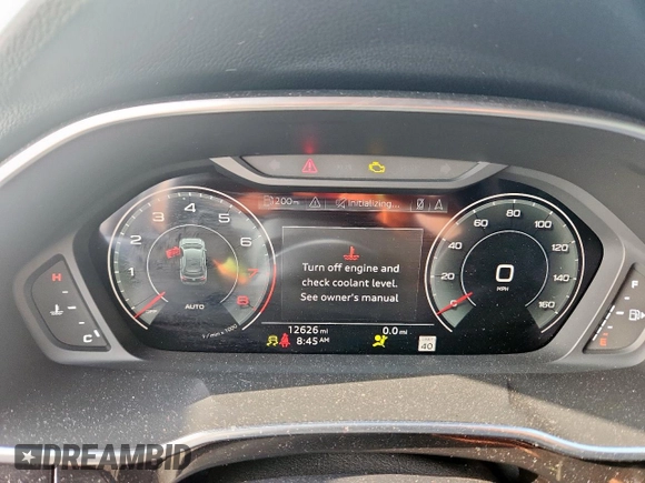 2024 Audi Q3 S line Premium Plus with VIN WA1EECF33R1047616, listed as a Copart auction lot 60154045 with 12,626 mi miles and Salvage title. Bid and sale history available at DreamBid. Image 9.