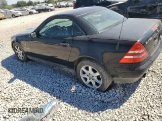 1999 Mercedes-Benz SLK-Class with VIN WDBKK47F8XF124253, listed as a Copart auction lot 70414014 with 0 mi miles and Salvage Title. Bid and sale history available at carsss.com. Image 2.