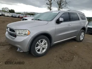 2013 Dodge Durango Crew with VIN 1C4RDHDG0DC695134, listed as a Copart auction lot 51261985 with 131,100 mi miles and Salvage title. Bid and sale history available at DreamBid. Image 1.