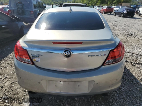 2011 Buick Regal CXL Turbo TO2 with VIN W04GW5EV8B1074336, listed as a Copart auction lot 67150364 with Not provided miles and Salvage title. Bid and sale history available at DreamBid. Image 6.