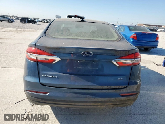 2019 Ford Fusion SE with VIN 3FA6P0H79KR149815, listed as a Copart auction lot 53328365 with 128,189 mi miles and Clean Title. Bid and sale history available at carsss.com. Image 6.