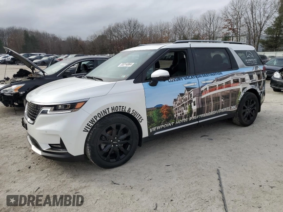 2024 Kia Carnival SX Prestige with VIN KNDNE5H3XR6398458, listed as a Copart auction lot 85314864 with 23,586 mi miles and Salvage Title. Bid and sale history available at DreamBid. Image 1.