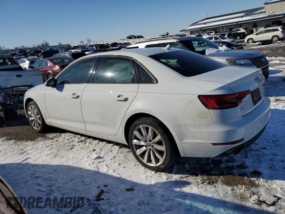 2017 Audi A4 Premium with VIN WAUGNAF47HN018507, listed as a Copart auction lot 46087525 with 127,721 mi miles and Salvage Title. Bid and sale history available at carsss.com. Image 2.