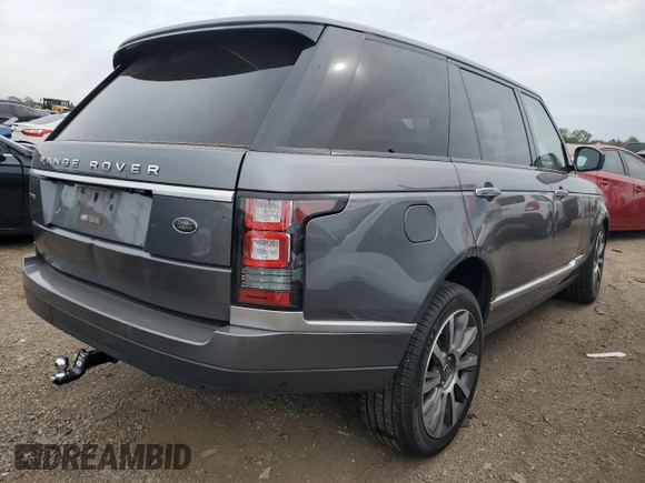 2017 Land Rover Range Rover with VIN SALGV5FE2HA360806, listed as a Copart auction lot 73036034 with 132,382 mi miles and Salvage title. Bid and sale history available at DreamBid. Image 3.