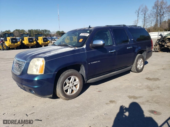 2007 GMC Yukon XL SLE with VIN 1GKFC16J97J309045, listed as a Copart auction lot 85706034 with 154,531 mi miles and Clean Title. Bid and sale history available at carsss.com. Image 1.