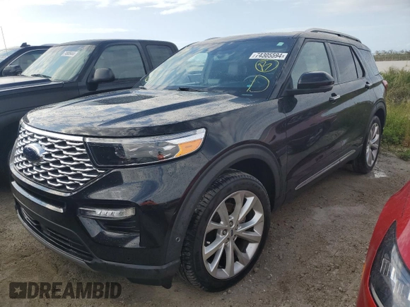 2022 Ford Explorer Platinum с VIN 1FM5K7HC0NGA81762, выставлен на аукционе Copart как лот 74305594 с пробегом 14 354 миль миль и На запчасти • Non repairable. История ставок и продаж доступна на DreamBid. Изображение 1.