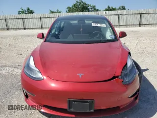2023 Tesla Model 3 with VIN 5YJ3E1EA3PF698265, listed as a Copart auction lot 53067455 with 12,192 mi miles and Salvage title. Bid and sale history available at DreamBid. Image 5.