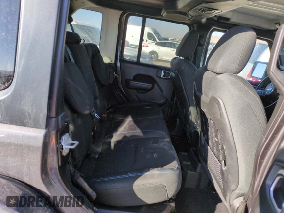 2022 Jeep Wrangler Unlimited Rubicon with VIN 1C4JJXR62NW169992, listed as a Copart auction lot 42417805 with 43,852 mi miles and Salvage title. Bid and sale history available at DreamBid. Image 10.