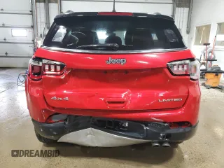 2021 Jeep Compass Limited with VIN 3C4NJDCB9MT599965, listed as a Copart auction lot 49705175 with 65,182 mi miles and Salvage Title. Bid and sale history available at carsss.com. Image 6.