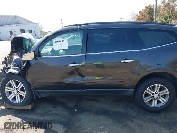 2015 Chevrolet Traverse LT with VIN 1GNKRGKD5FJ138019, listed as a IAAI auction lot 41918331 with Not Provided miles. Bid and sale history available at carsss.com. Image 15.