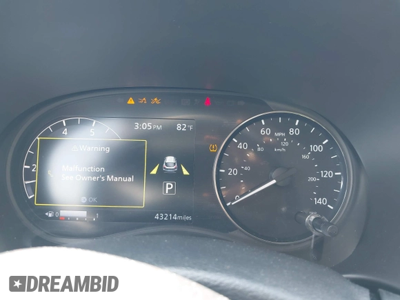 2023 Nissan Kicks SV with VIN 3N1CP5CV5PL548184, listed as a IAAI auction lot 42052583 with 43,214 mi miles and . Bid and sale history available at DreamBid. Image 7.