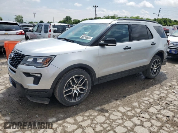 2019 Ford Explorer Sport with VIN 1FM5K8GT1KGB05117, listed as a Copart auction lot 56696505 with Not provided miles and Salvage title. Bid and sale history available at DreamBid. Image 1.