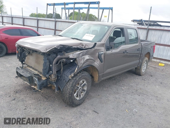 2023 Ford F-150 XL with VIN 1FTFW1E89PFA39819, listed as a IAAI auction lot 41929566 with 46,875 mi miles. Bid and sale history available at carsss.com. Image 2.