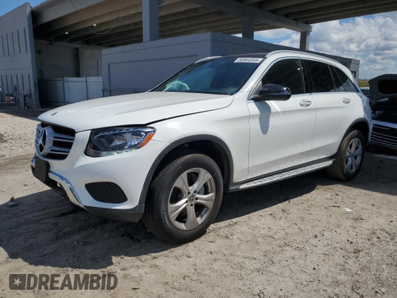 2017 Mercedes-Benz GLC with VIN WDC0G4JBXHF260444, listed as a Copart auction lot 50964555 with 31,823 mi miles and Salvage Title. Bid and sale history available at carsss.com. Image 1.